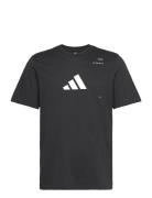 Padel Graphic Tee Sport T-Kortærmet Skjorte Black Adidas Performance