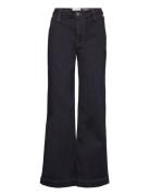 Pd-Gilly French Jeans Wash Power Cr Bottoms Jeans Wide Blue Pieszak