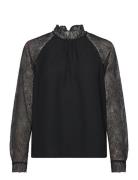 Blouses Woven Tops Blouses Long-sleeved Black Esprit Casual