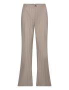 Mmrhys Stripe Pant Bottoms Trousers Suitpants Beige MOS MOSH