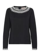 Christina Jumper Black Tops Knitwear Jumpers Black Jumperfabriken