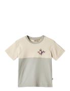 T-Shirt S/S Oliver Tops T-Kortærmet Skjorte Beige Wheat