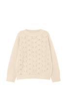 Nkfvibbi Ls Knit N1 Tops Knitwear Pullovers Cream Name It