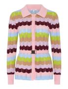 Amber Tops Knitwear Cardigans Pink Olivia Rubin