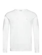 Stretch Slim Fit Ls T-Shirt Tops T-Langærmet Skjorte White Calvin Klei...