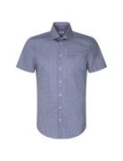 Cityhemden 1/2 Arm Tops Shirts Short-sleeved Blue Seidensticker