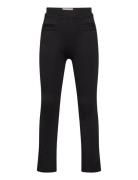 Flared Interlock Pants Bottoms Trousers Black Tom Tailor