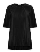 Cc Heart Vivian Top Tops Blouses Short-sleeved Black Coster Copenhagen