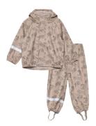 Simonsk Rain Suit Outerwear Rainwear Rainwear Sets Beige Sofie Schnoor...