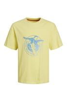 Jocsc Gradient Logo Tee Ss Os Jnr Tops T-Kortærmet Skjorte Yellow Jack...