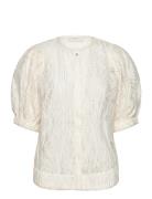 Cmbaloon-Shirt Tops Blouses Short-sleeved White Copenhagen Muse