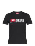 T-Sli-Div T-Shirt Tops T-shirts & Tops Short-sleeved Black Diesel