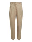 Cotton Seacell Modern Pants Bottoms Trousers Chinos Beige Calvin Klein