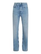 High Rise Straight Bottoms Jeans Straight-regular Blue Calvin Klein Je...