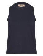 Mmfari Jersey Top Tops T-shirts & Tops Sleeveless Navy MOS MOSH