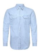 Classic Indigo Shirt Tops Shirts Casual Blue Lexington Clothing