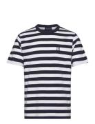 Lee Heavy Bretton Tee Tops T-Kortærmet Skjorte Navy Lexington Clothing