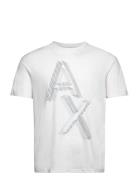 T-Shirt Tops T-Kortærmet Skjorte White Armani Exchange