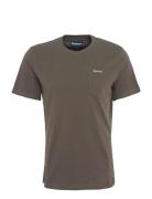 Barbour Langdon Pocket Designers T-Kortærmet Skjorte Khaki Green Barbo...