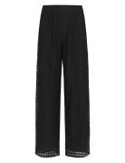 Hattiemd Pants Bottoms Trousers Wide Leg Black Modström