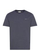 4-Col Oxford Regular Ss T-Shirt Tops T-Kortærmet Skjorte Blue GANT