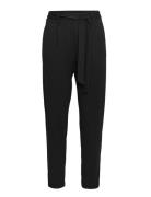 Mschpopye Pants Bottoms Trousers Straight Leg Black MSCH Copenhagen