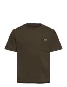 Helier Jersey Ss Sport T-Kortærmet Skjorte Khaki Green Converse