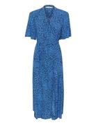 Eishagz P Ss Wrap Dress Dresses Evening Dresses Blue Gestuz