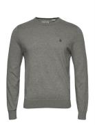 Supima Cotton Crew S Tops Knitwear Round Necks Grey Original Penguin