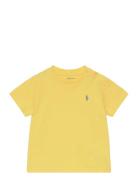 Cotton Jersey Crewneck Tee Tops T-Kortærmet Skjorte Yellow Ralph Laure...