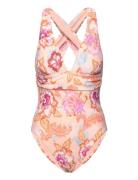 Spring Festival Cross Back Piece Badedragt Badetøj Pink Seafolly