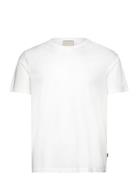 Mercerized Cotton Tee S/S Tops T-Kortærmet Skjorte White Lindbergh Bla...