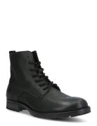 Jfworca Leather Anthracite Sn Snørestøvler Black Jack & J S