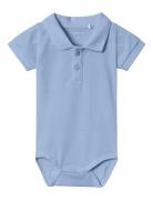 Nbmhaddo Ss Polo Body Bodies Short-sleeved Blue Name It