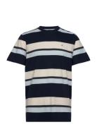 Bradley Cotton Tee Tops T-Kortærmet Skjorte Navy Clean Cut Copenhagen