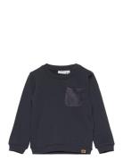 Nbmnash Ls Sweat Bru Tops Sweatshirts & Hoodies Sweatshirts Navy Name ...