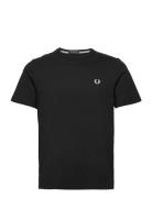 Crew Neck T-Shirt Tops T-Kortærmet Skjorte Black Fred Perry