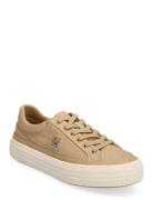 Vulc Sneaker Linnen Low-top Sneakers Beige Tommy Hilfiger