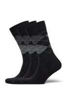 True Ankle Argyle Underwear Socks Regular Socks Black Amanda Christens...