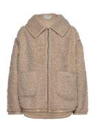 Miriam Over D Faux Fur Jacket Outerwear Faux Fur Beige Malina