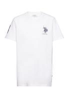 Large Dhm T-Shirt Tops T-Kortærmet Skjorte White U.S. Polo Assn.