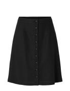 Slfgulia Hw Short Skirt D Kort Nederdel Black Selected Femme