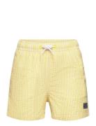 Striped Swimming Trunks Badeshorts Yellow Mango