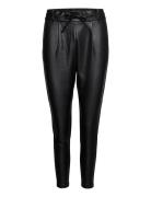 Onlpoptrash Easy Coated Pant Pnt Noos Bottoms Trousers Leather Legging...