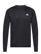 Run Icons 3S Ls Sport T-Langærmet Skjorte Black Adidas Performance