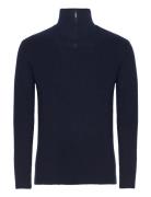 Merino Wool Half Zip Knit Rws Tops Knitwear Half Zip Jumpers Navy Know...