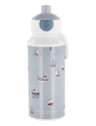 Drinking Bottle Pop-Up Campus Home Kitchen Water Bottles Blue Mepal