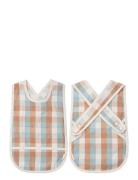 Cross Back Bib -Cottage Blue Checks Baby & Maternity Baby Feeding Bibs...