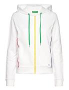 Jacket W/Hood L/S Tops Sweatshirts & Hoodies Hoodies White United Colo...