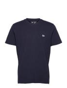 Ss Patch Logo Tee Tops T-Kortærmet Skjorte Navy Lee Jeans